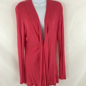 Coral pink cardigan